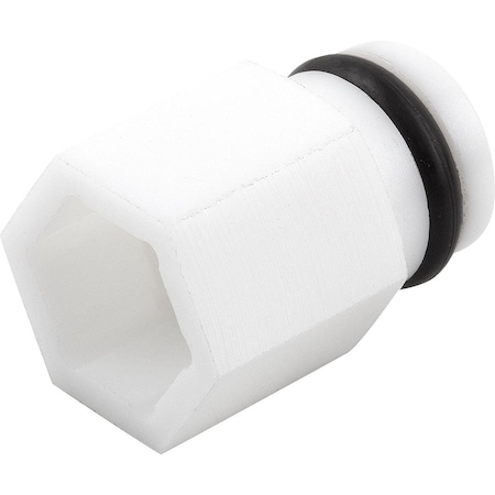 Kipp Protective Insert For Socket With O-Ring, Pet Natural, Sw=10, Sw1=7 K1361.0704